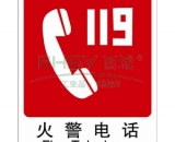 火警電話標(biāo)示牌